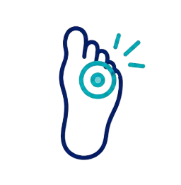 Gout-related joint pain icon